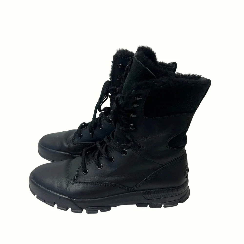 Nike ACG Air Nevist-9 Shearling Fur Lined Combat Boots Men 9 Tactical Streetwear